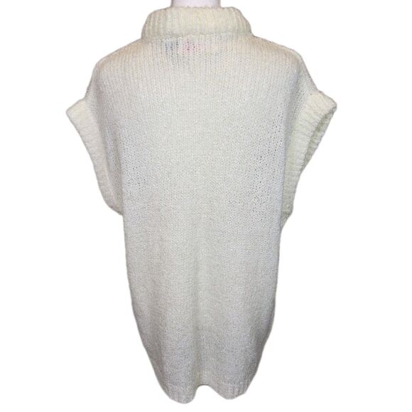 Vintage Collections Plus Womens Open Cardigan Size Large Ivory Pockets - Picture 3 of 9